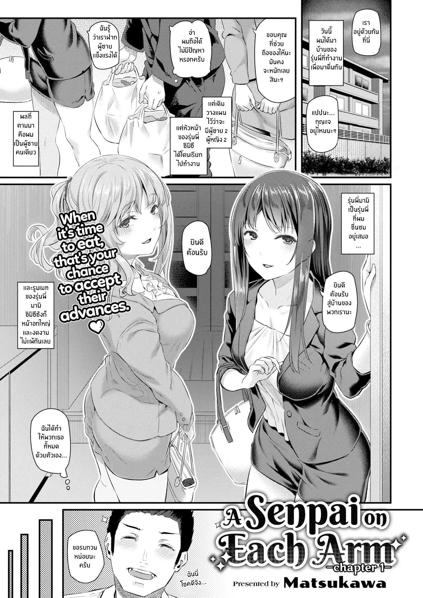 รุ่นพี่บนแขนทั้งสองข้างของผมรุ่นพี่บนแขนทั้งสองข้างของผม 1