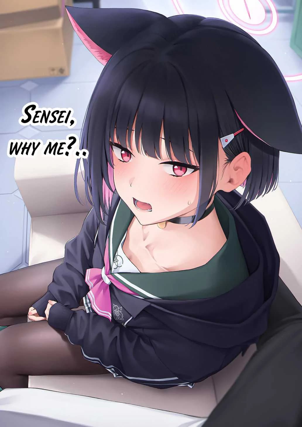 ทำไมต้องเป็นฉันด้วยล่ะคะ (C103) [Titano-makhia (Mikaduchi)] Sensei, Doushite Watashi nano  Sensei, why me (Blue Archive)